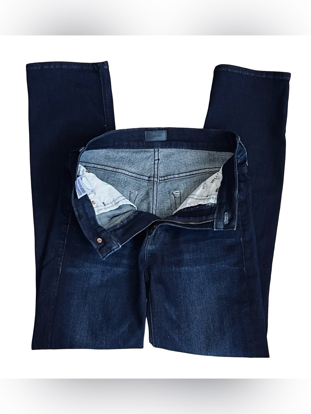 Mother Women’s Sz 26 Mid Rise Jeans Dazzler Ankle Dark Wash Stretch Denim - Picture 11 of 16